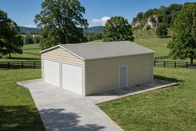 24 × 30 two-car garage and workshop: computer render