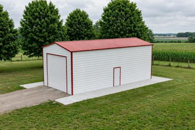 18 × 40 RV garage: computer render