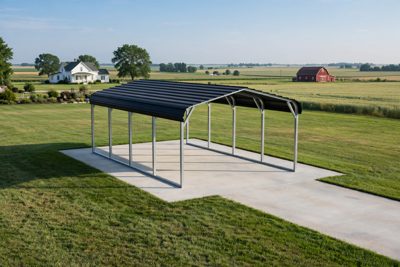 12 × 20 one-car carport: computer render