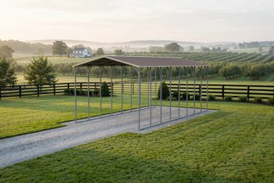 18 × 40 large RV cover: computer render