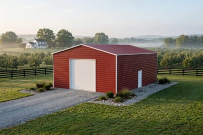 30 × 40 farm shop: computer render